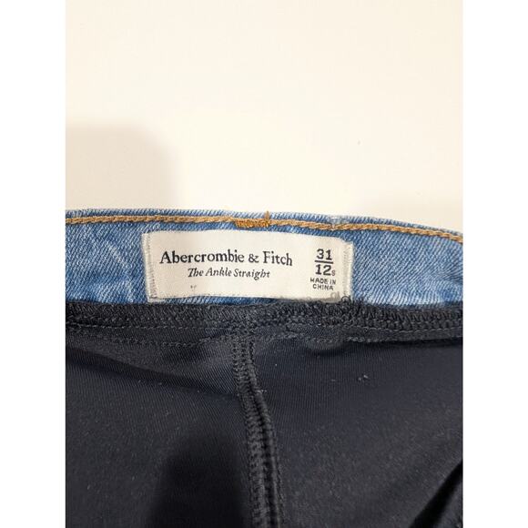 Abercrombie & Fitch Maternity Jeans Womens 12 Short Ankle Straight - Picture 5 of 9